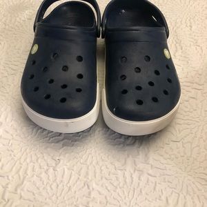 New Crocband clogs navy/citrus M7/W9